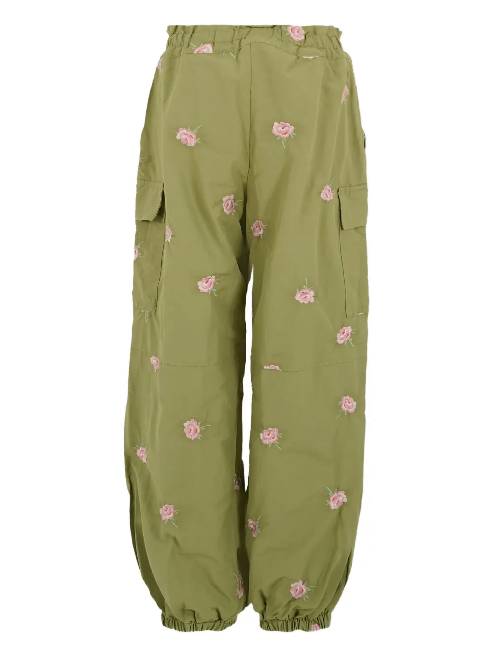 Stella McCartney Kids rose-embroidered cargo trousers | Girls Casual Trousers | Image 2