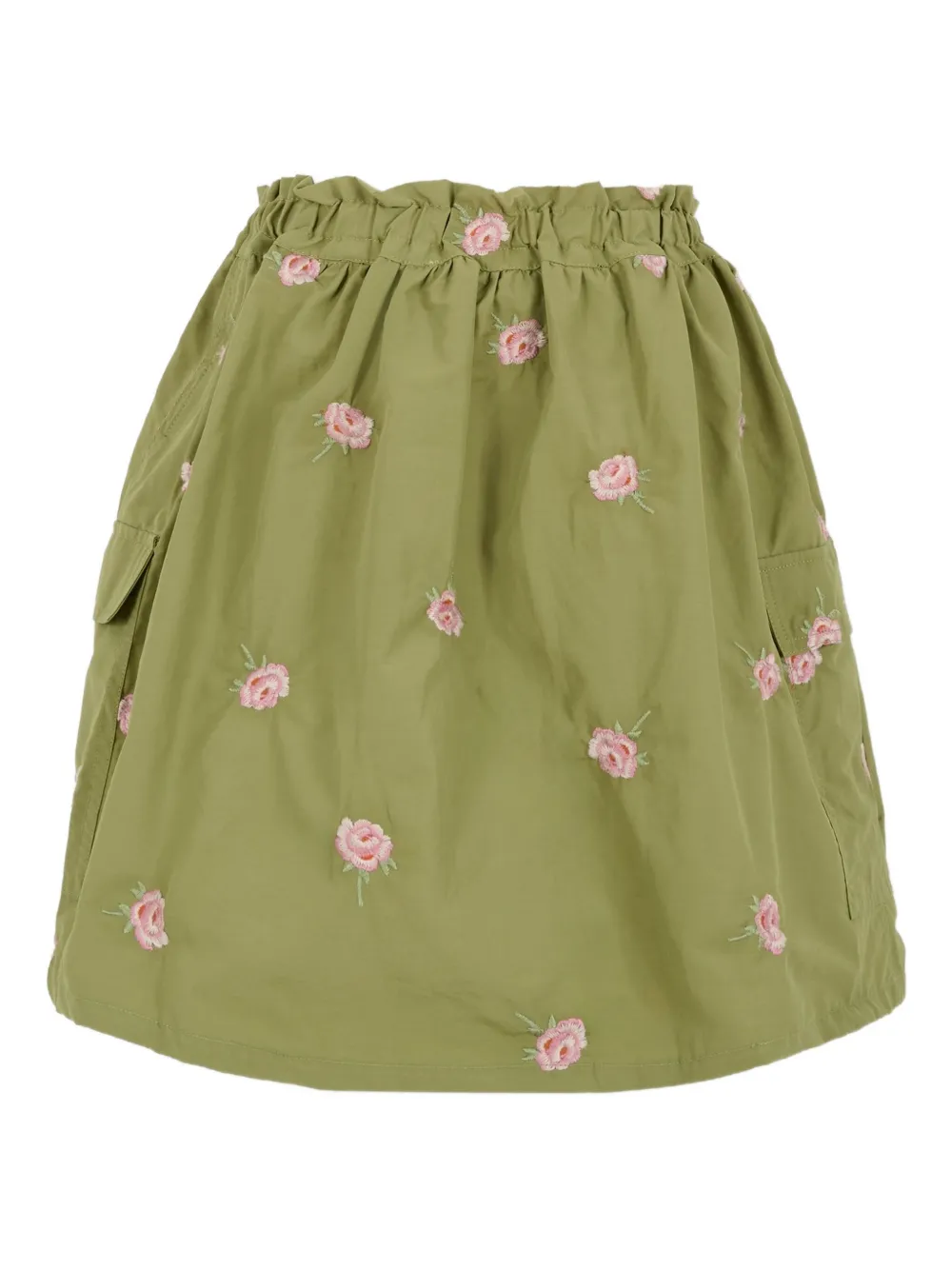 Stella McCartney Kids rose-embroidery skirt | Green | Image 1
