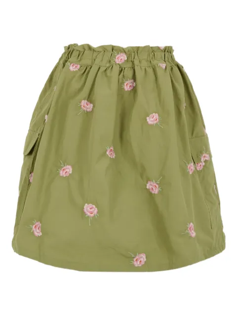 Stella McCartney Kids rose-embroidery skirt