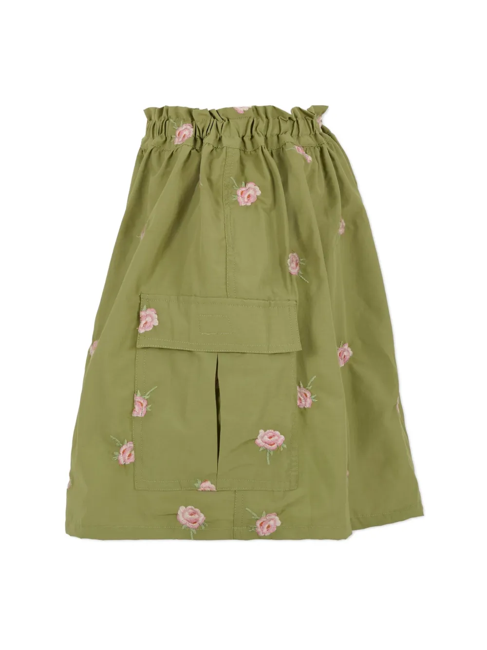Stella McCartney Kids Rok met geborduurde roos Groen