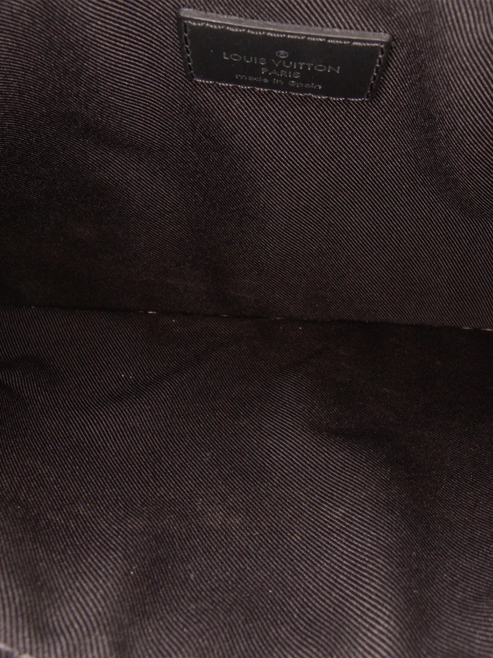 Pre-owned Louis Vuitton 2018 Monogram Eclipse Cabas Pochette Clutch Bag In Black