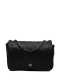 CHANEL Pre-Owned 2013-2014 CC Quilted Lambskin Full Flap Wallet on Chain crossbody bag - Black
