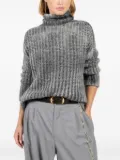 Avant Toi ribbed turtleneck sweater - Grey