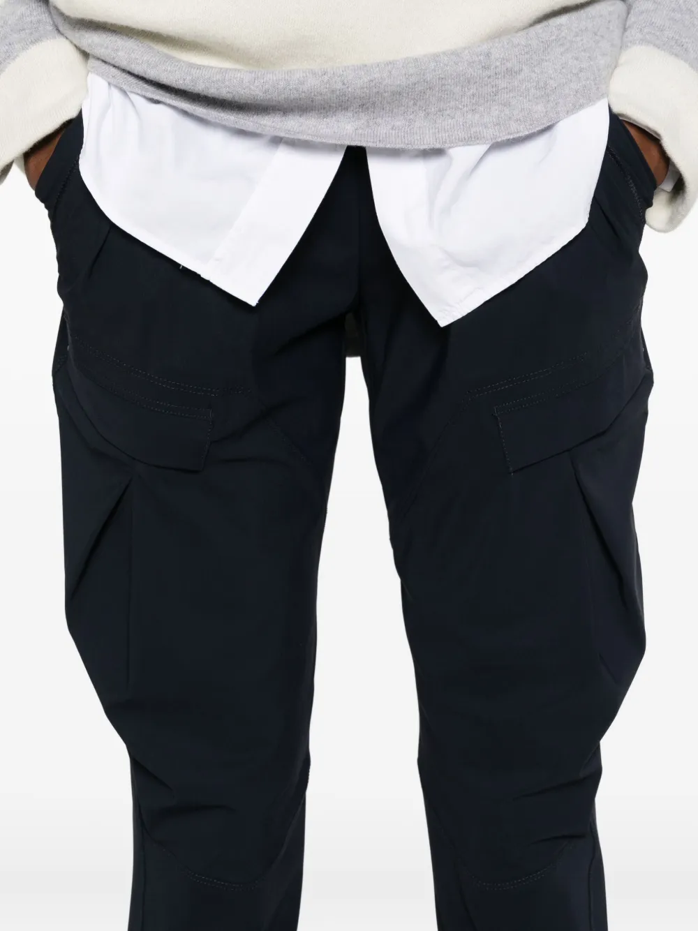 High Cargo broek met ceintuur Blauw