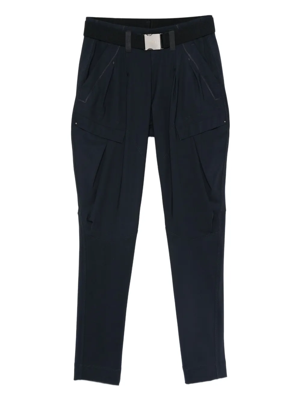 High belted cargo pants | Blue | Image 1