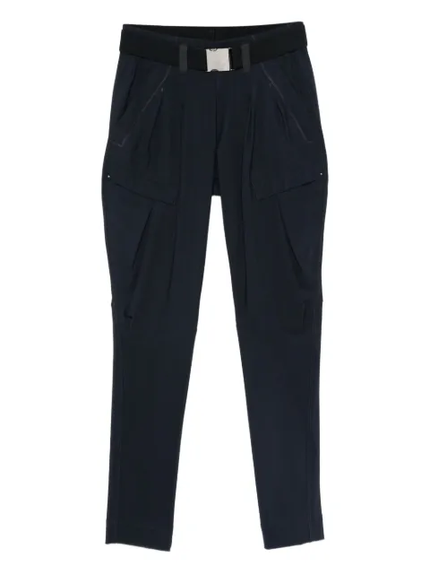 High belted cargo pants