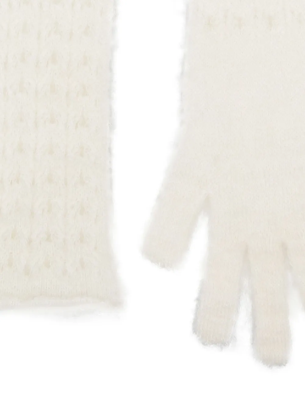 Fabiana Filippi Vingerloze handschoenen Wit