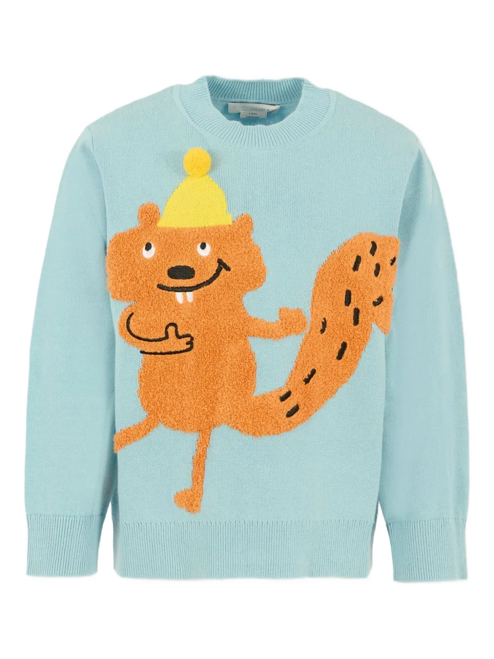Stella McCartney Kids squirrel-motif sweater | Blue | Image 1