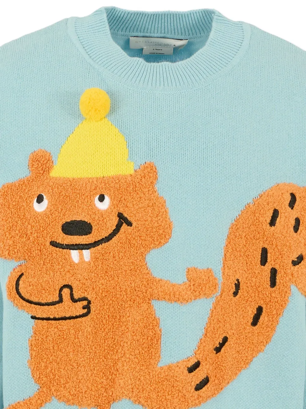 Stella Mccartney Squirrel-motif Sweater In Blue