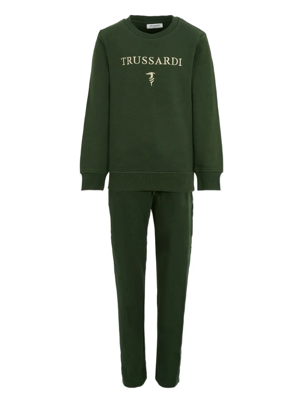 TRUSSARDI JUNIOR logo-embroidered tracksuit | Green | Image 1