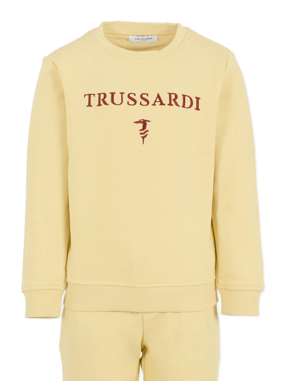 TRUSSARDI JUNIOR Trainingspak met geborduurd logo Geel