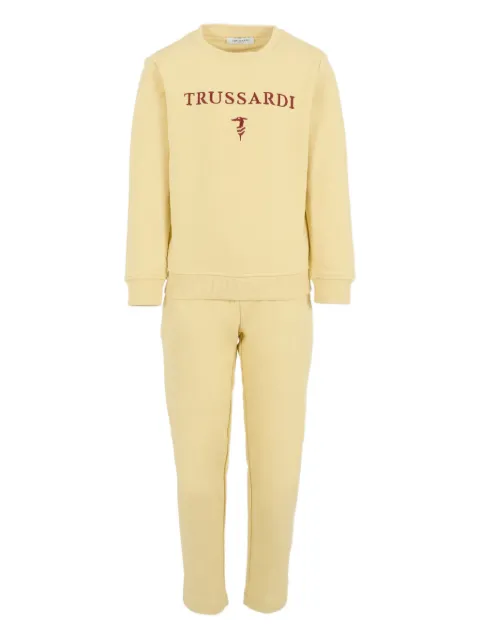 TRUSSARDI JUNIOR logo-embroidered tracksuit