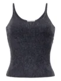 Adam Lippes brushed cashmere spaghetti-strap top - Grey
