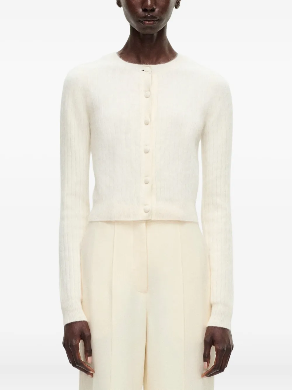 Adam Lippes Cruz Cardigan In Neutral