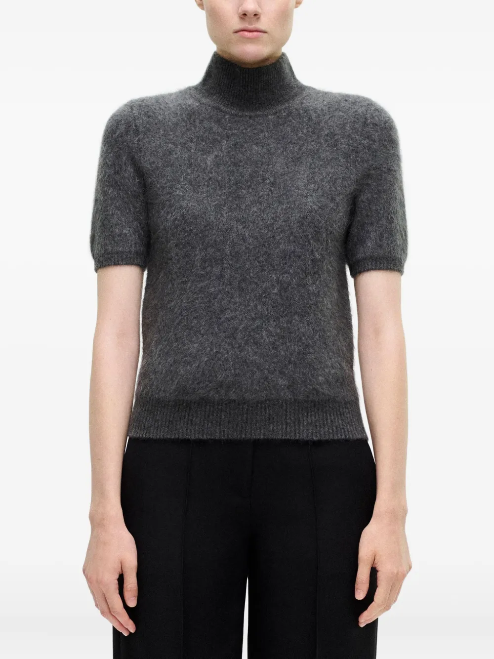 Adam Lippes Ari brushed-cashmere mock-neck top | Knitted Sweaters | Image 2