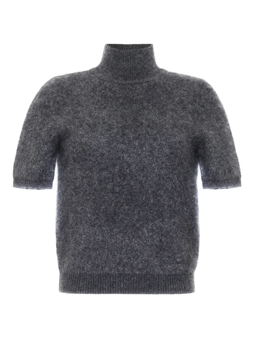 Adam Lippes Ari brushed-cashmere mock-neck top | Grey | Image 1