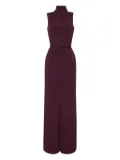 Adam Lippes cowl-neck belted jumpsuit - Red