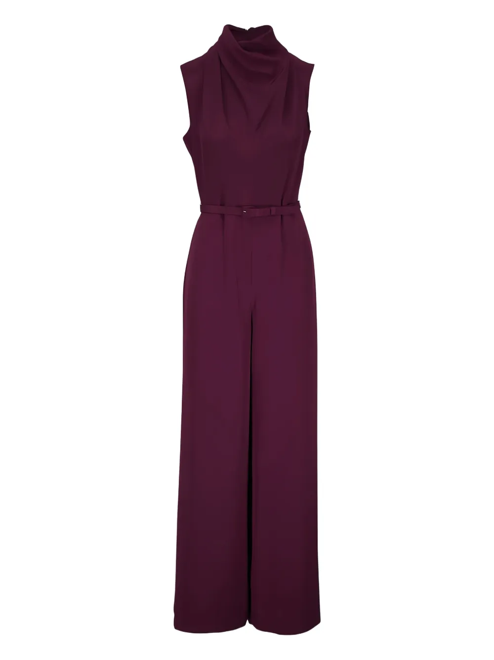 Adam Lippes cowl-neck belted jumpsuit | Red | Image 1