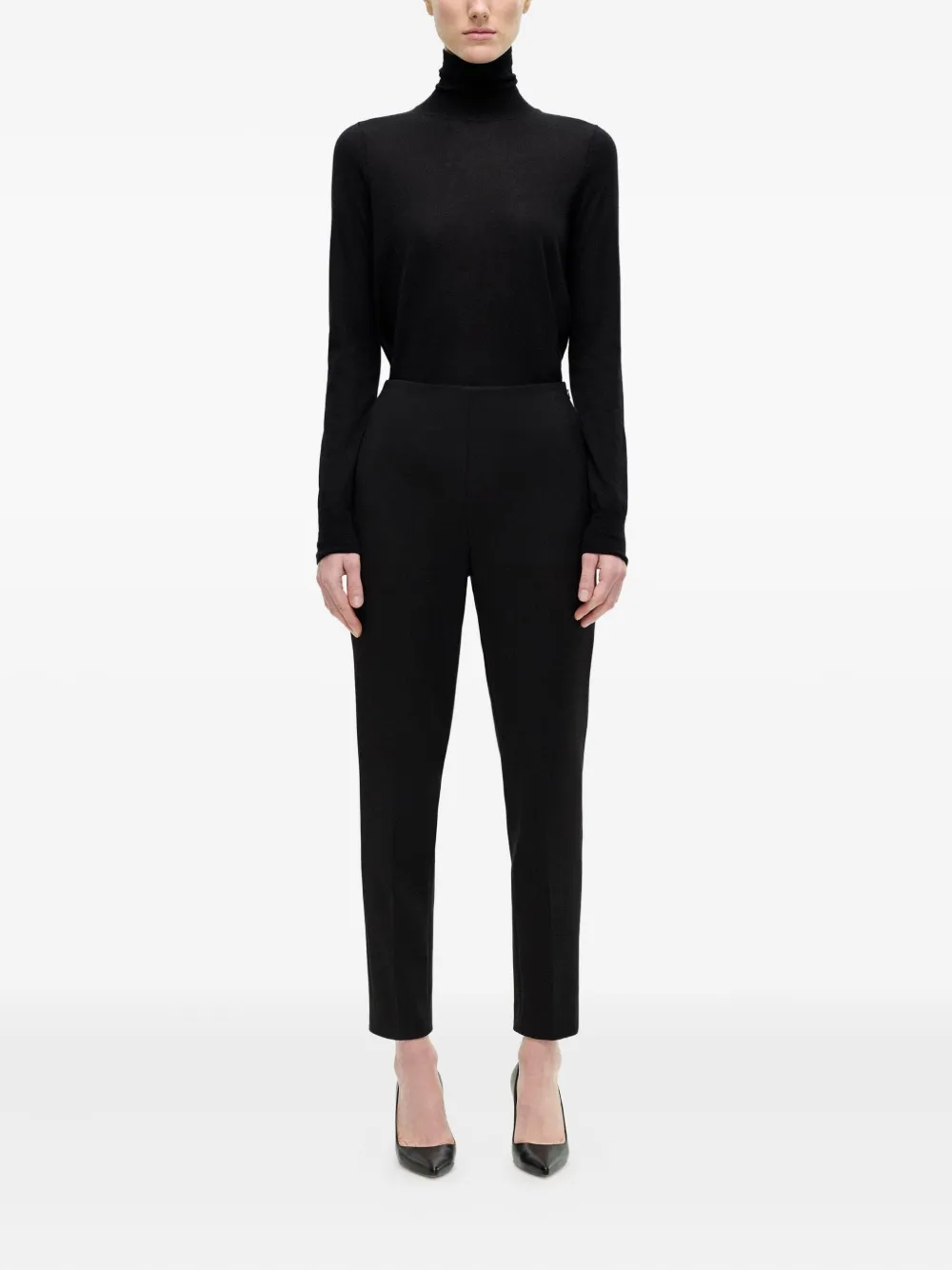 Adam Lippes Kit Compact Trousers In Black