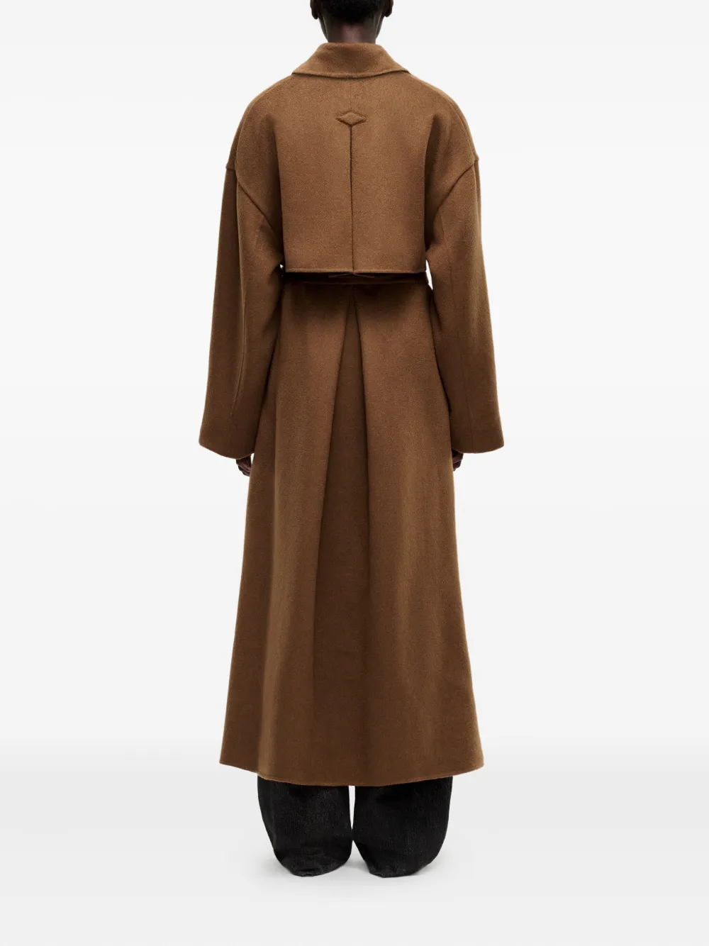 Adam Lippes Arlo jas met dubbele rij knopen en ceintuur Bruin