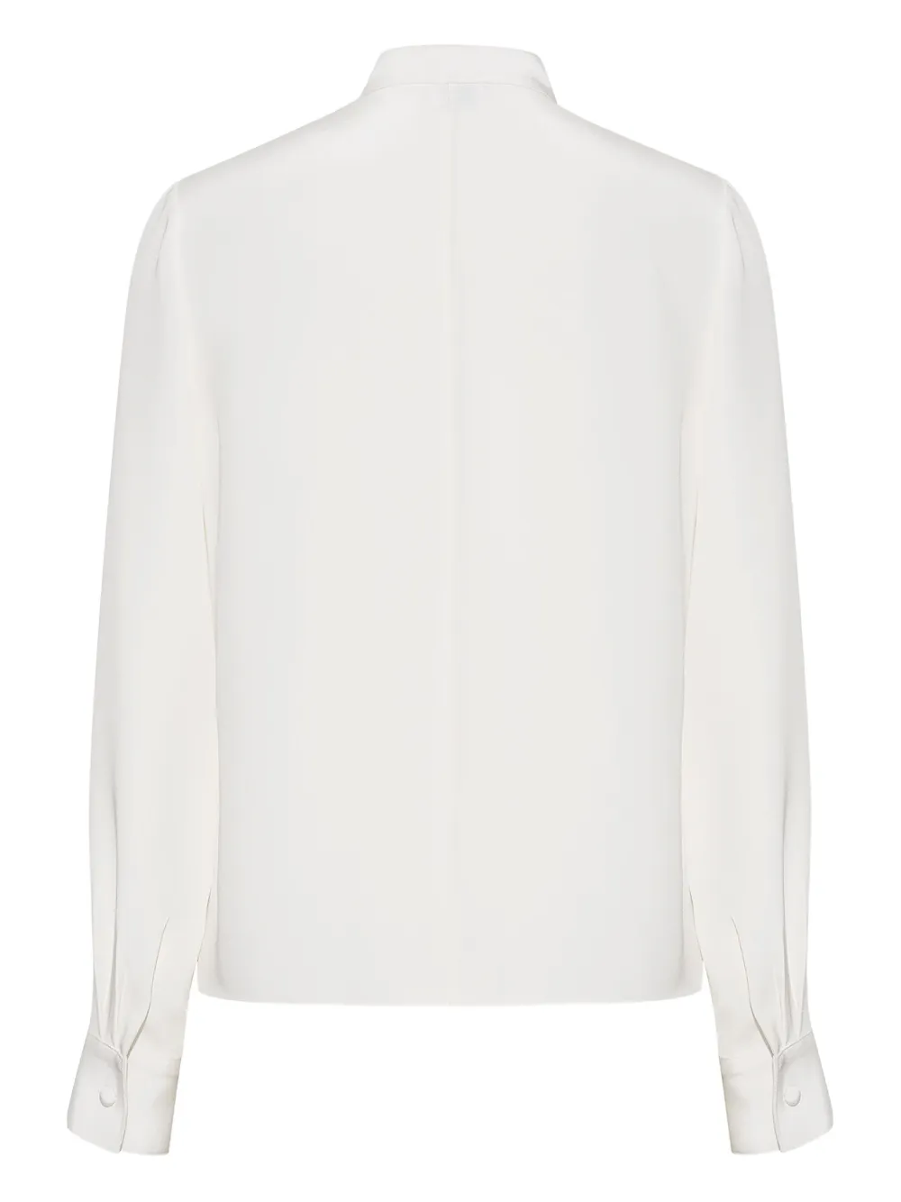 Adam Lippes Alina geplooide blouse met lange mouwen Wit