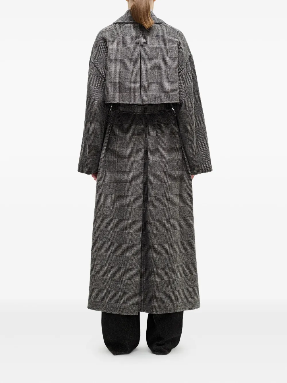 Adam Lippes Arlo Belted Trench Coat In Gray