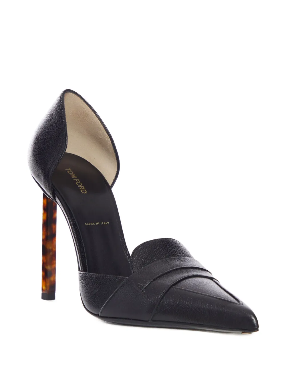 TOM FORD d'Orsay leather pumps Black