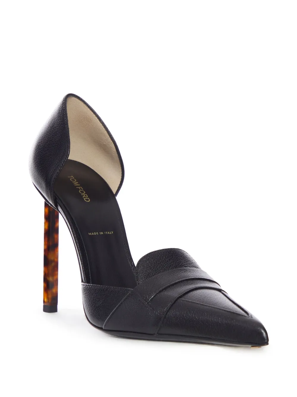 TOM FORD d'Orsay leather pumps Black