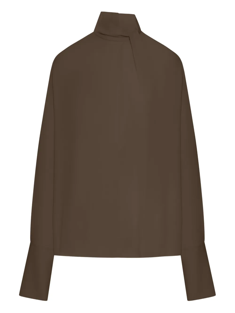 TOM FORD high-neck blouse - ブラウン TOM FORD high-neck blouse - ブラウン