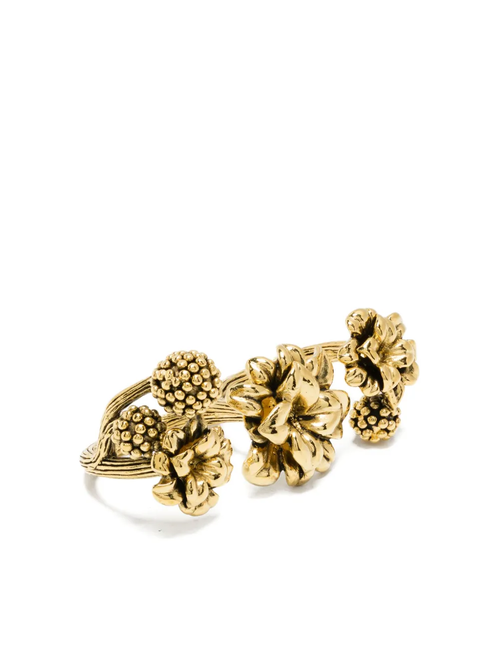 Aurelie Bidermann 18k Yellow Gold Anthos Double Ring In Gold