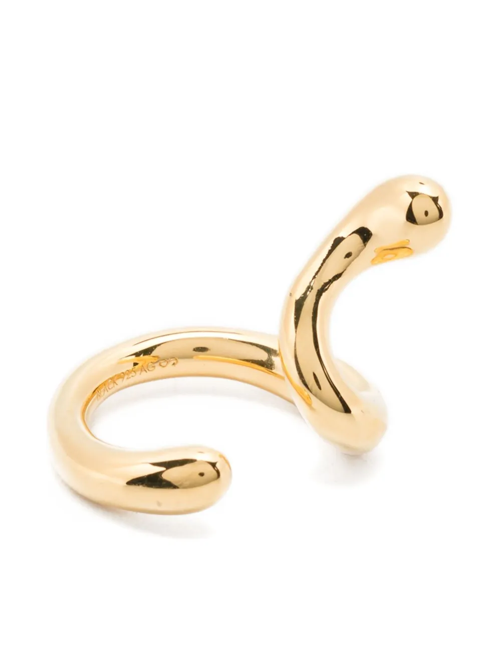 Maria Black whirl coil ear cuff | Gold | Image 1