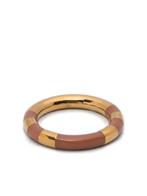 Aurelie Bidermann striped-embellishment ring