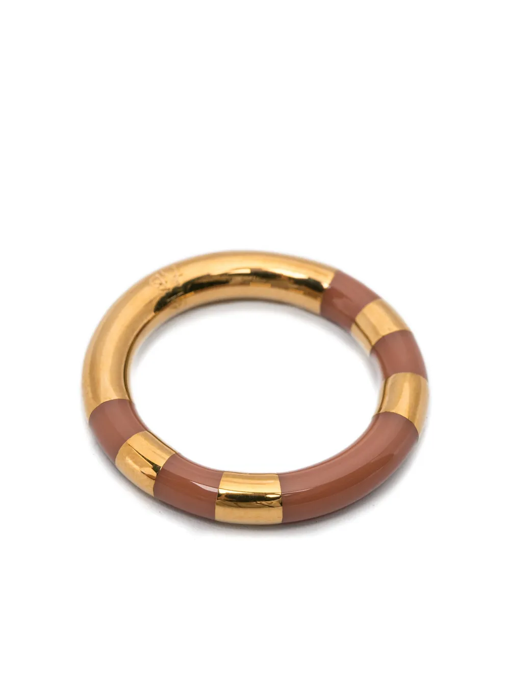  Aurelie Bidermann Striped-embellishment Ring - Gold 