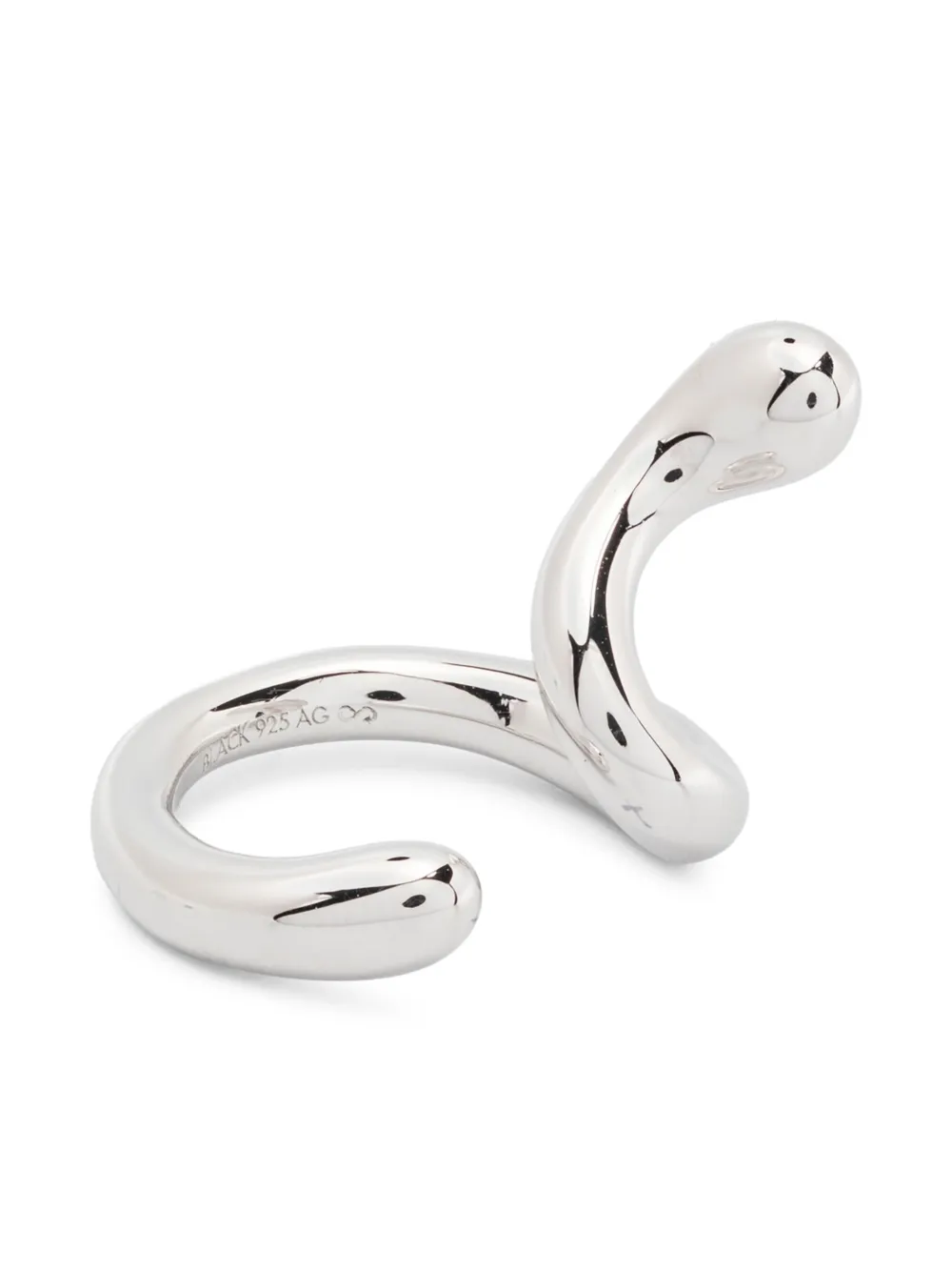 Maria Black coil whirl ear cuff - シルバートーン Maria Black coil whirl ear cuff - シルバートーン