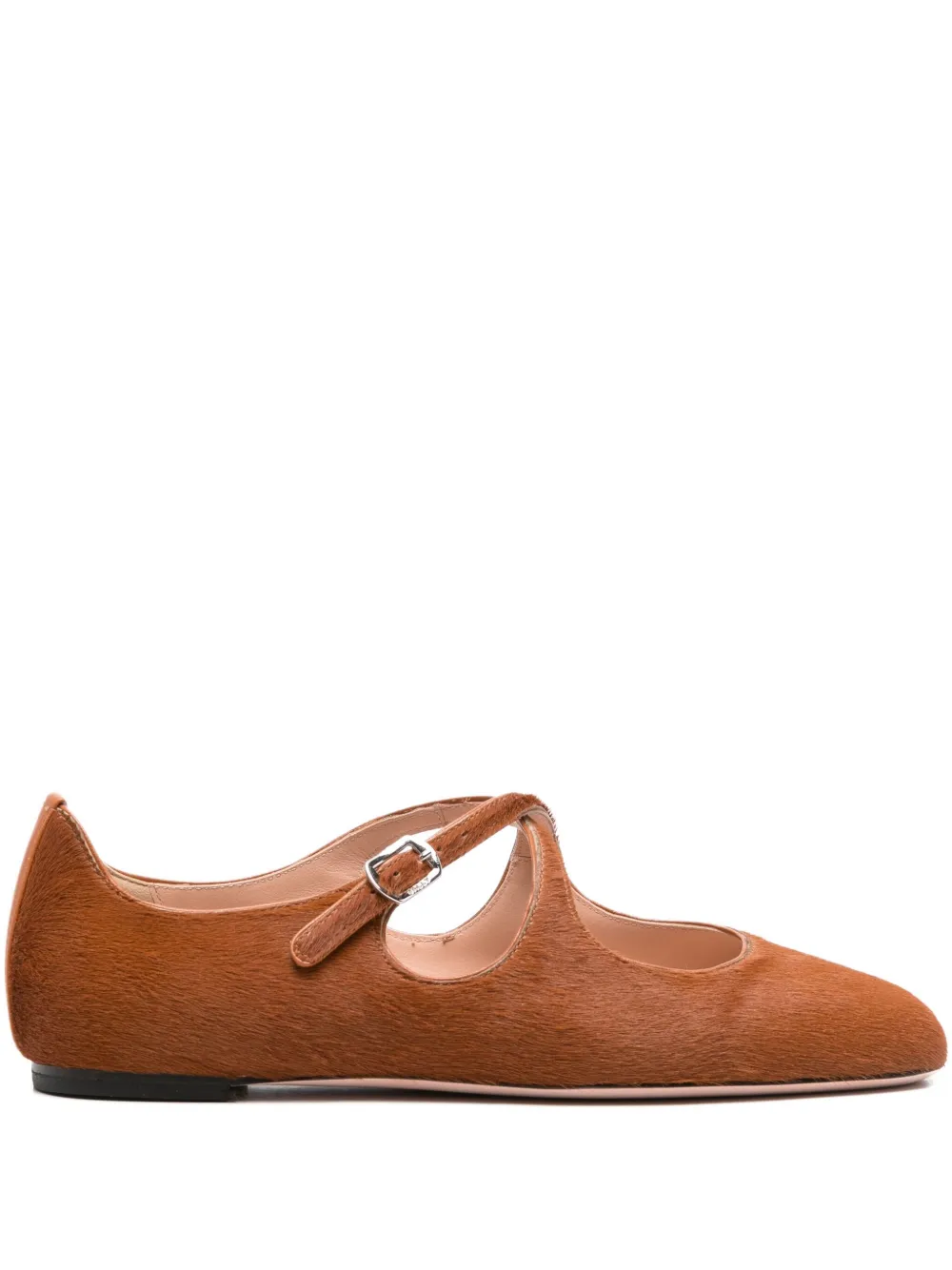 Bally buckle-fastening ballet flats Brown