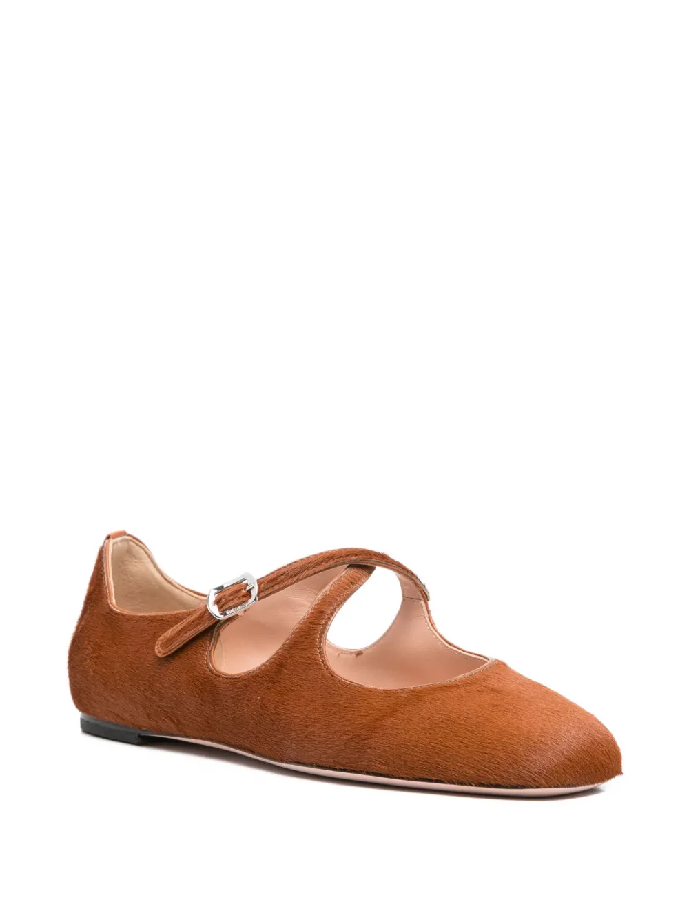 Bally buckle-fastening ballet flats - Bruin