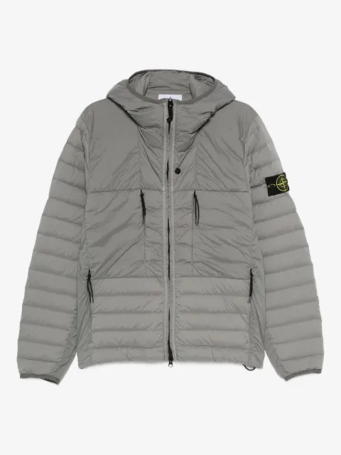 Stone Island chamarra capitonada con capucha