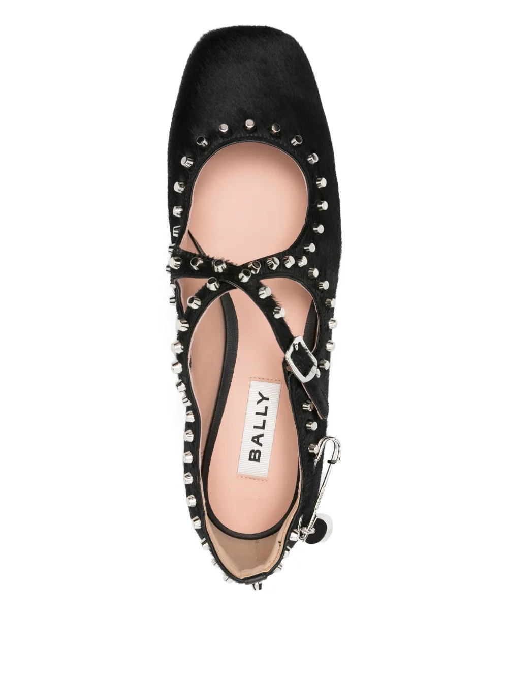 Bally leather ballet flats Black