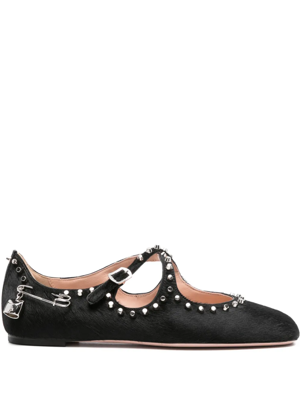 Bally leather ballet flats Black