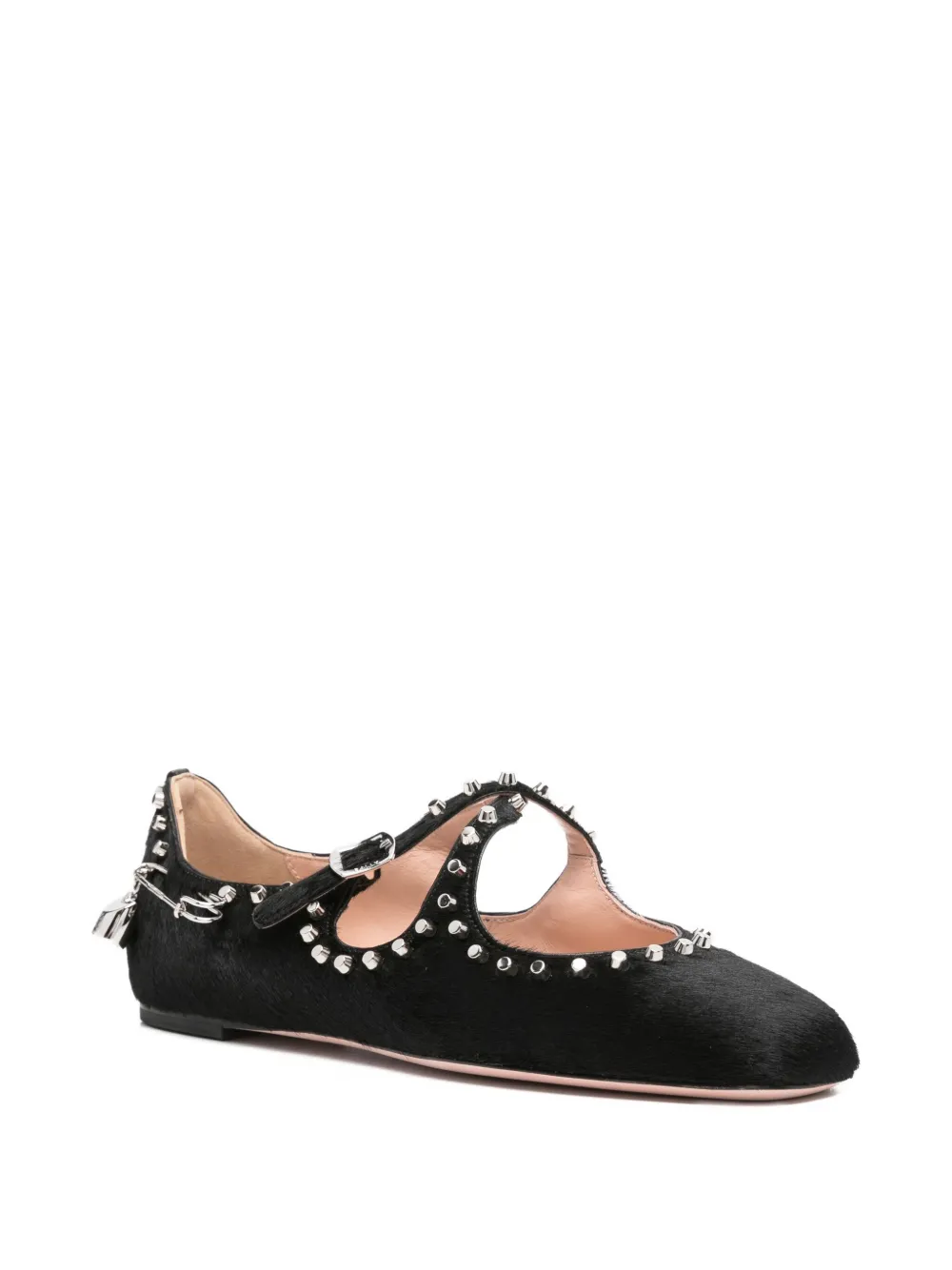 Bally leather ballet flats Black