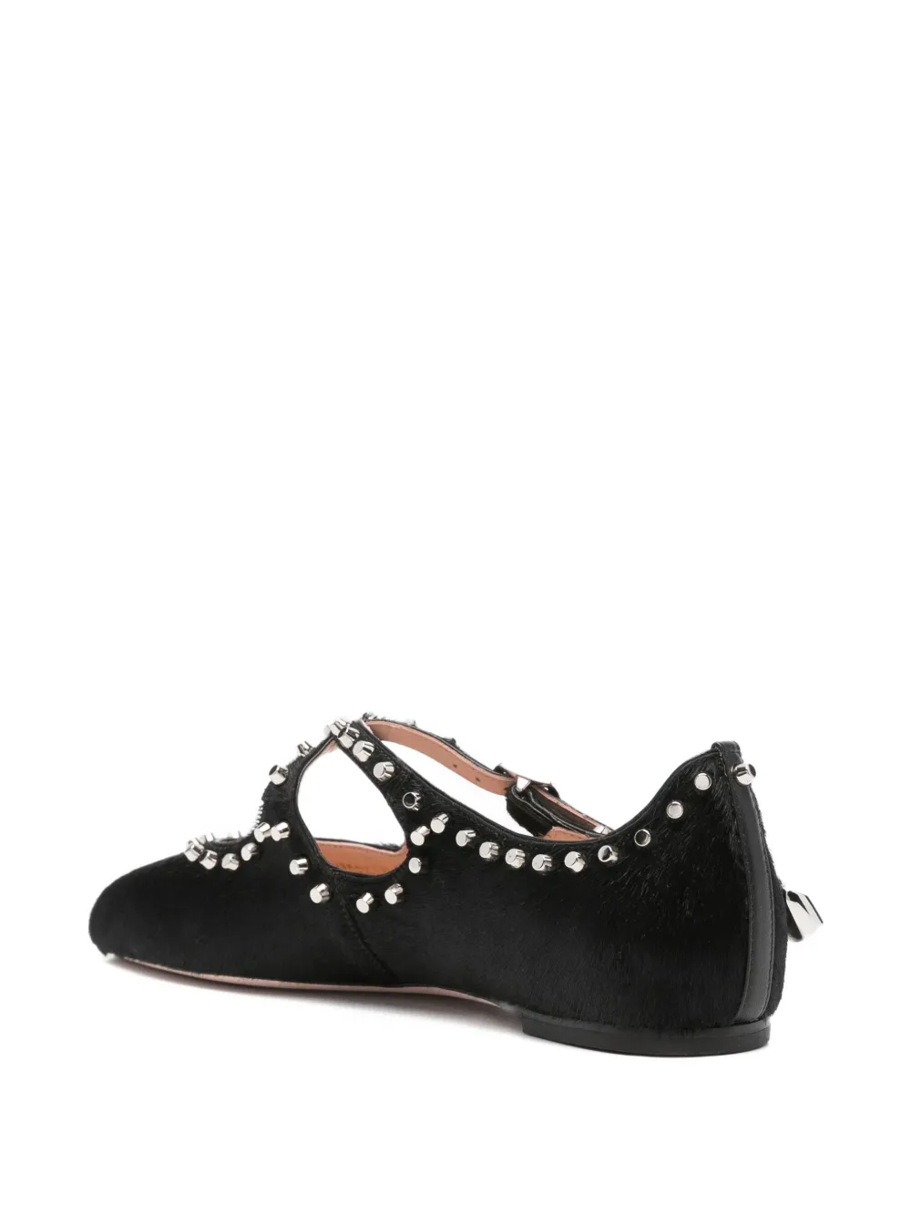 Bally leather ballet flats Black