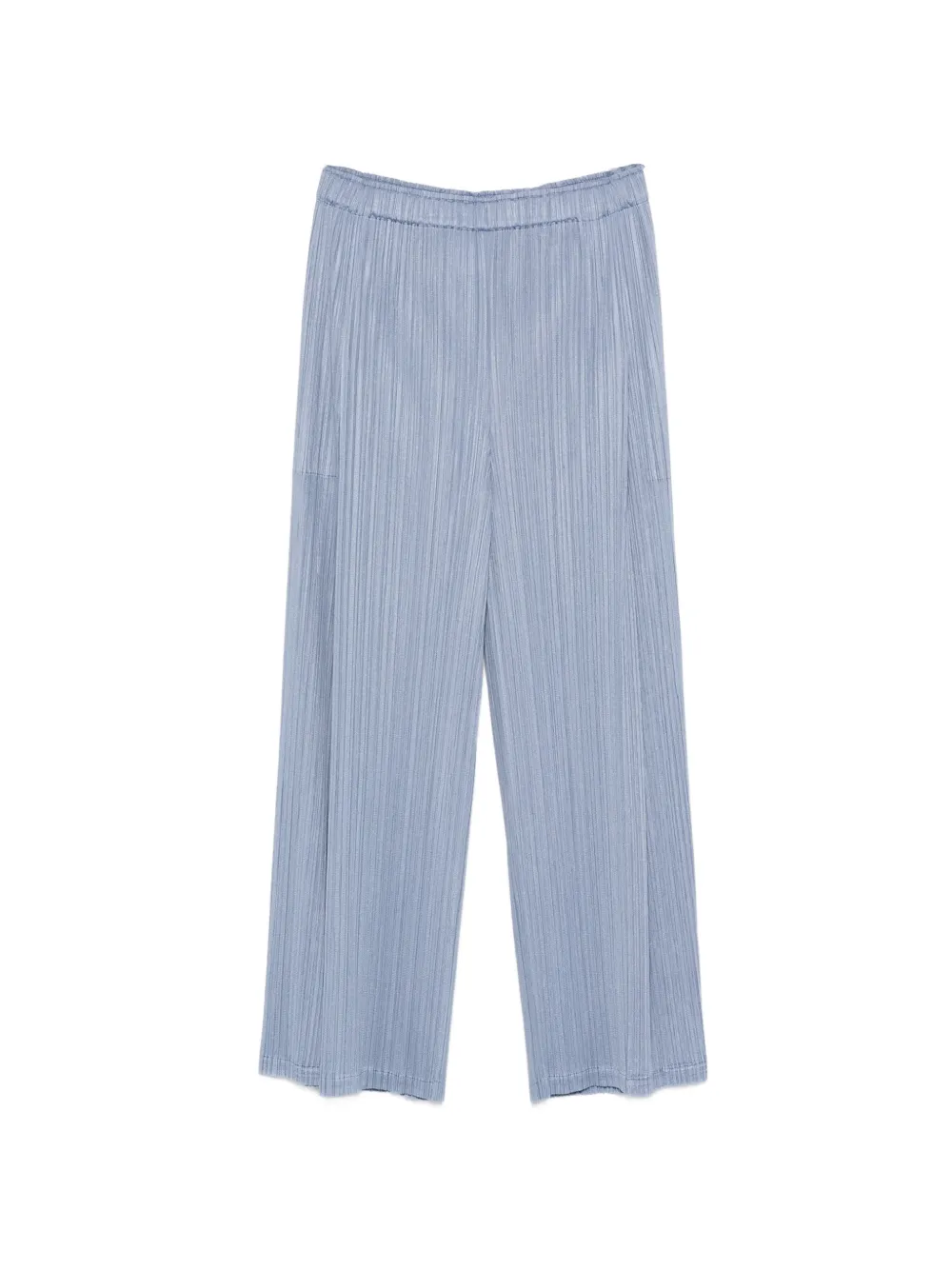 Pleats Please Issey Miyake slim leg pleated trousers - Blu