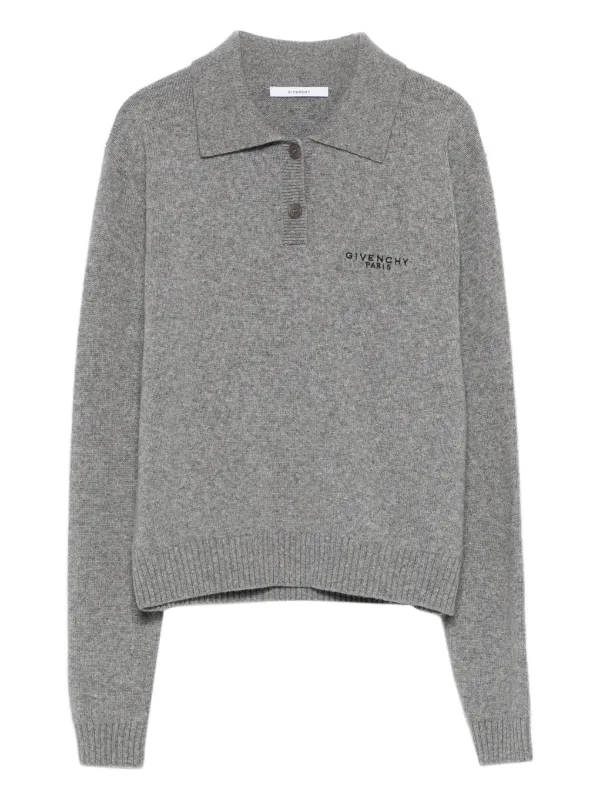 Givenchy Polo in Wool and Cashmere in Grey