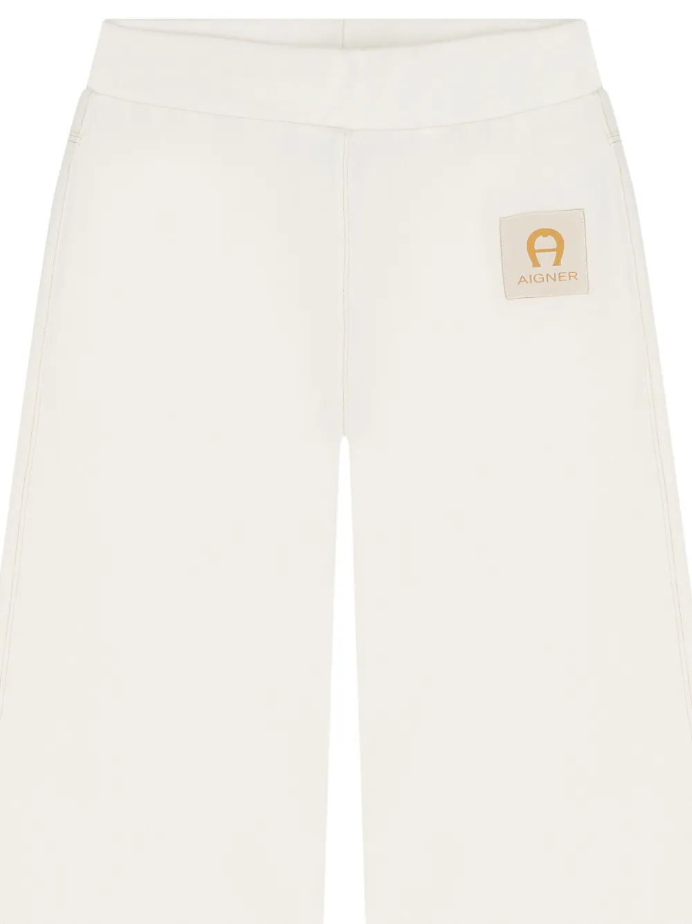 Aigner Kids Broek met logopatch Wit