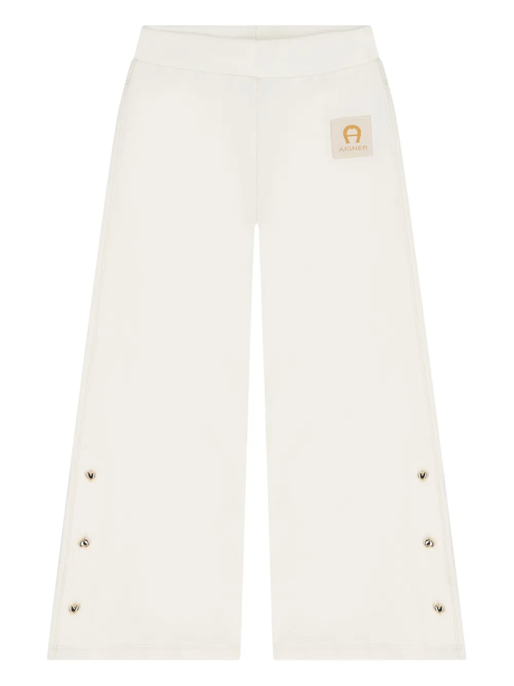 Aigner Kids logo-patch trousers | White | Image 1