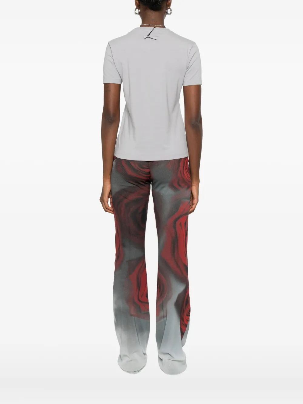 Jean Paul Gaultier Graphic-print T-shirt In Gray