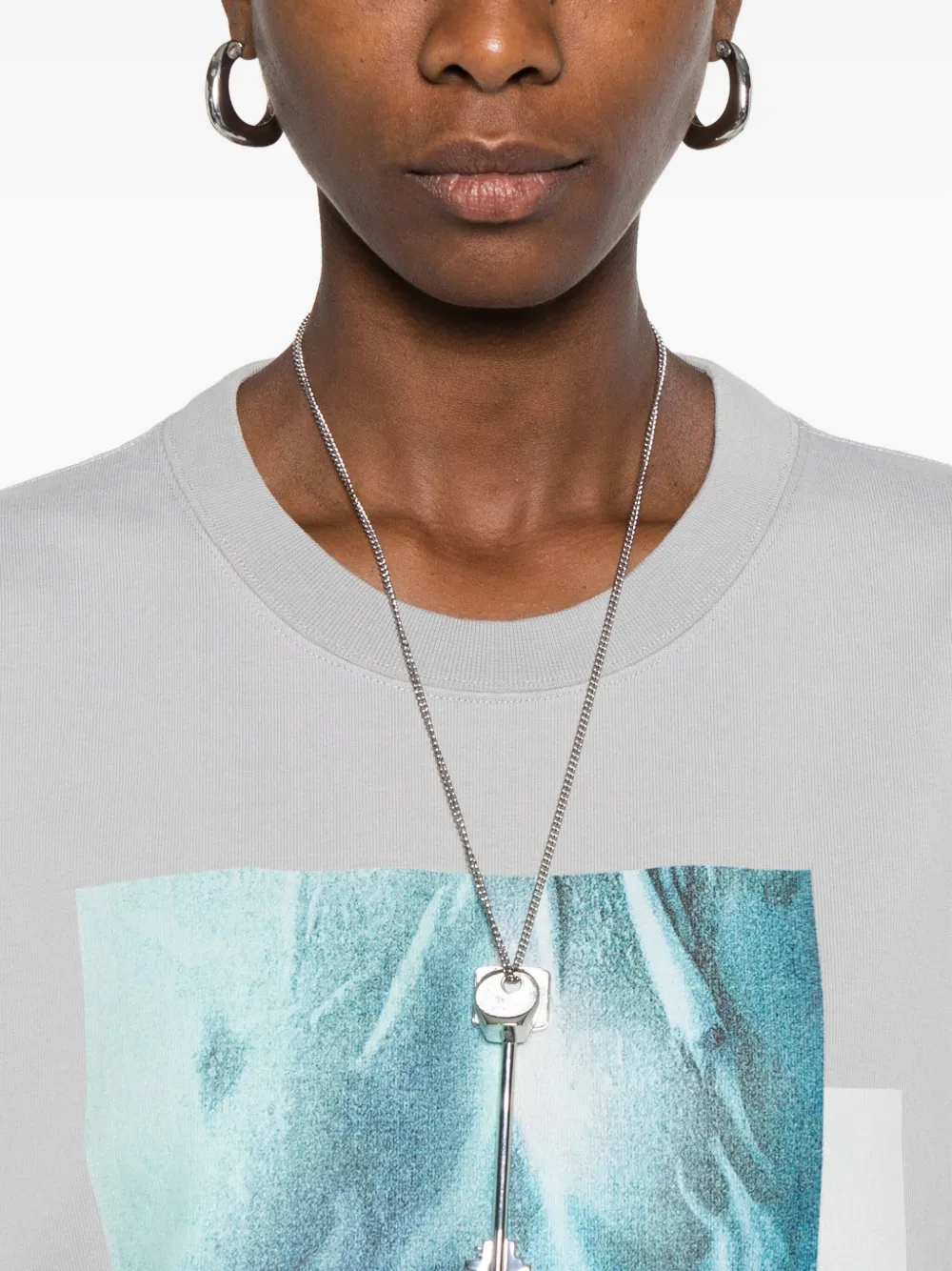 Jean Paul Gaultier Graphic-print T-shirt In Gray