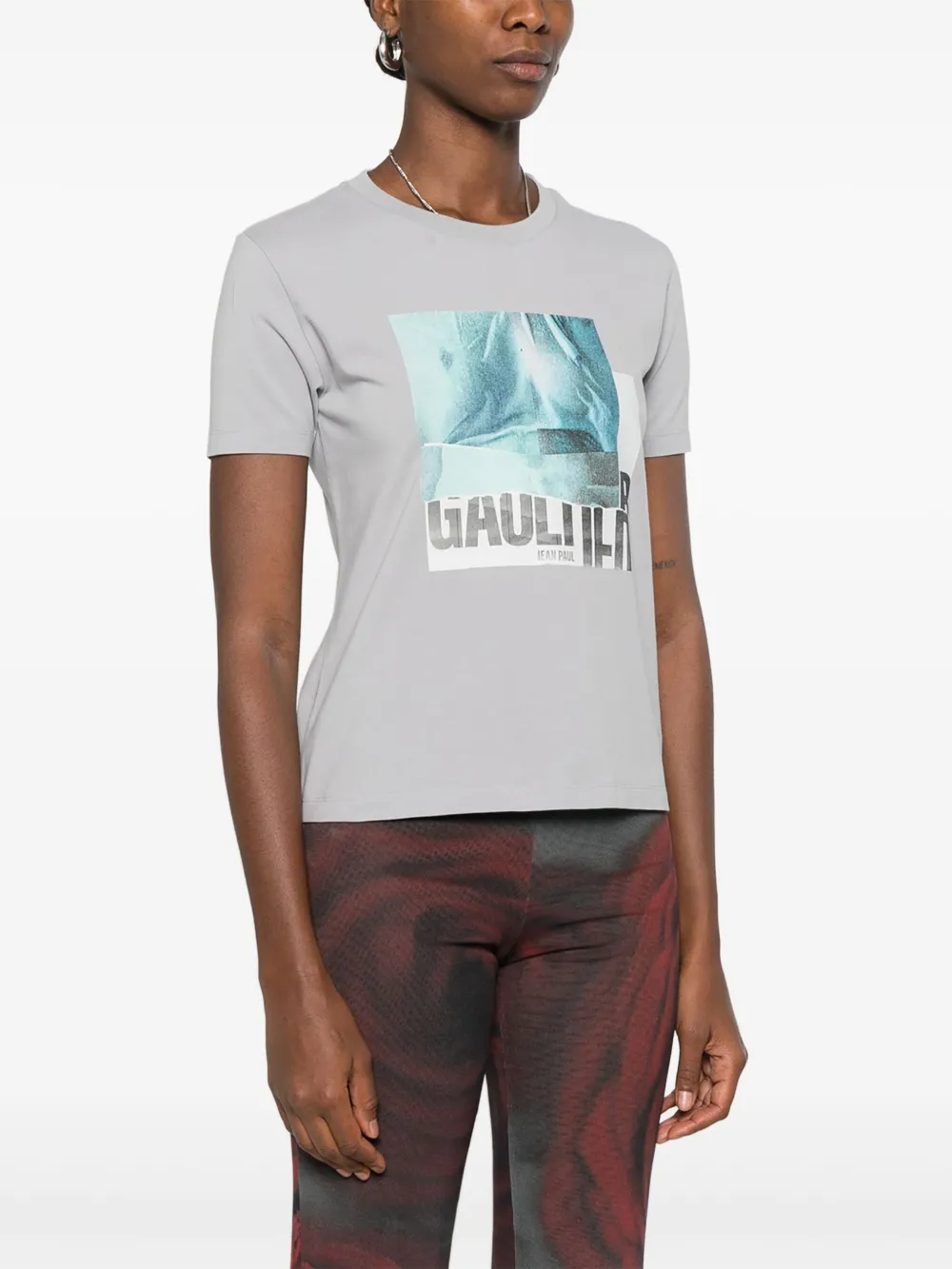 Jean Paul Gaultier T-shirt met grafische print Grijs