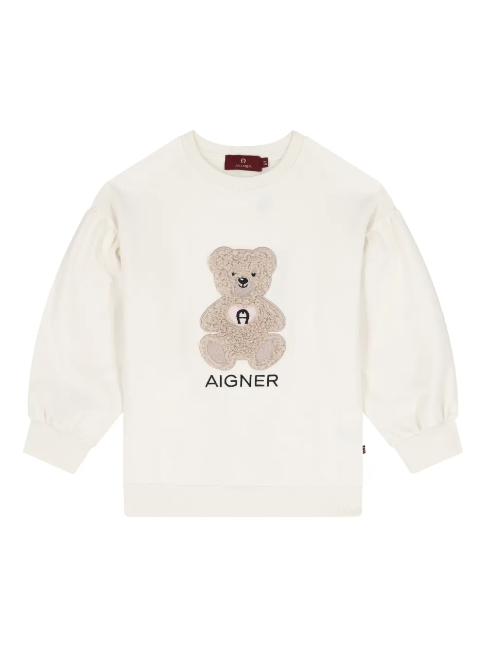 Aigner Kids teddy-bear long-sleeves sweatshirt | White | Image 1