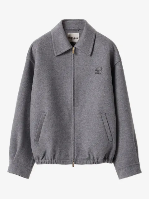 Miu Miu double cashmere blouson jacket